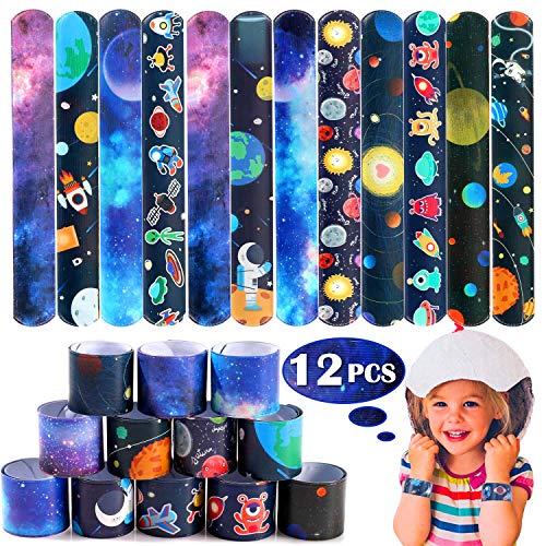 vamei 72 Piezas de Aarticulos de Fiesta Niño Galaxia Suministros de Fiesta en el Espacio Exterior con Pegatinas de Llavero de Cohete Llenadores de Bolsas de Fiesta para niños Regalos Cumpleaños