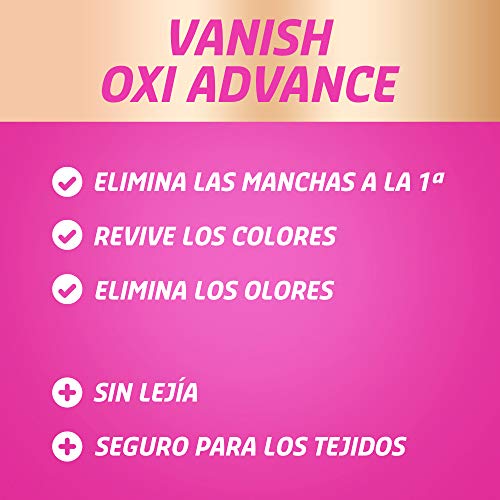 Vanish Vanish Oxi Advance - Quitamanchas Para La Ropa, Elimina Olores Y Revive Colores, En Polvo, Sin Lejía 800 g