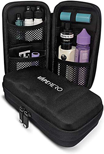 VapeHero Estuche XL para Cigarrillo electrónico | Estuche para vaporizador para máx. 80ml de líquido y Accesorios | Apto para Grandes Mods | Resistente a Golpes