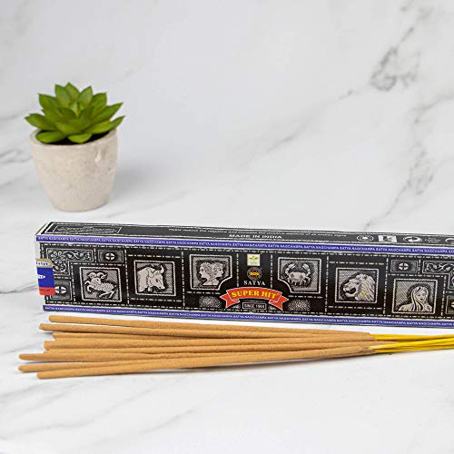 Varillas de incienso Satya Nag Champa, muchos aromas, 12 unidades de 15 g, SUPER HIT