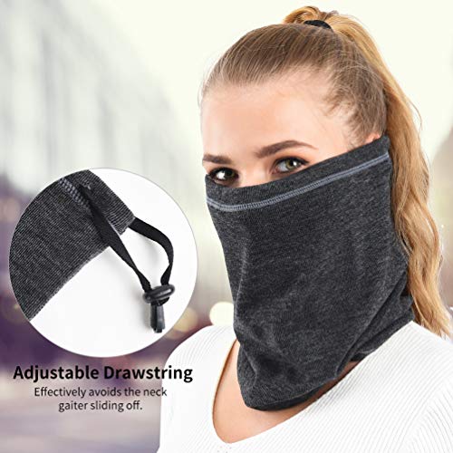 VBIGER Calentador de Cuello Mascarilla para Hombres y Mujeres Pasamontañas Bufanda de Invierno Braga Cuello Suave para Correr Esquí Moto Bicicleta