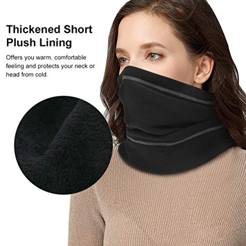 VBIGER Mascarilla Calentador de Cuello Pasamontañas Bufanda de Invierno Máscara Facial Versátil Gorro de Punto Grueso 3 en 1 Multifuncional para Hombre y Mujer para esquí Moto Bicicleta