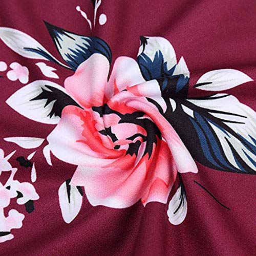 Vectry Ropa Embarazada Verano Vestidos Fiesta Premama para Boda Vestidos Midi Vintage Vestidos Fiesta Cortos Vestidos Casual de Mujer Vestido Rojo