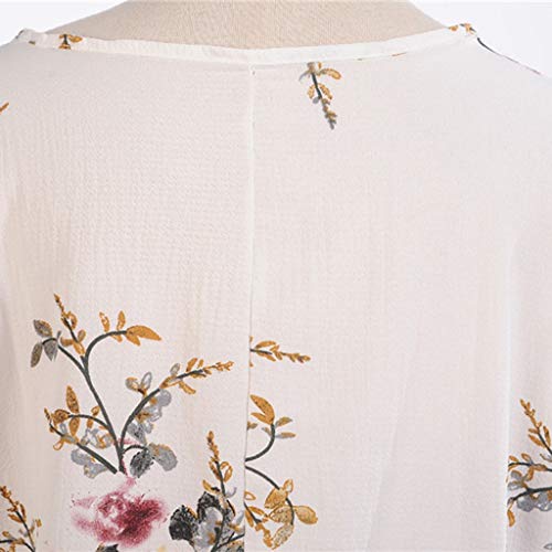 Vectry Vestidos Vestidos Mujer Casual Verano Vestidos Sexys Y Elegantes Moda Mujer 2019 Rebajas Vestidos Vestidos De Mujer Verano Vestidos De Fiesta para Comuniones Vestidos (Blanco, XXL)