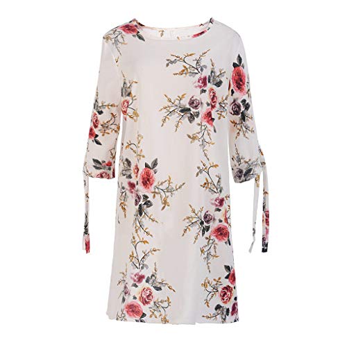 Vectry Vestidos Vestidos Mujer Casual Verano Vestidos Sexys Y Elegantes Moda Mujer 2019 Rebajas Vestidos Vestidos De Mujer Verano Vestidos De Fiesta para Comuniones Vestidos (Blanco, XXL)