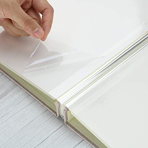 VEESUN Álbum de Fotos para Pegar Lino Álbum Scrapbooking DIY Scrapbook Boda del cumpleaños del día de San valentín niña su mamá Amigas, Beige