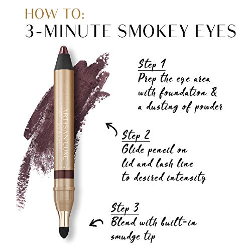 Velvet Eyeliner Pencil by Artisan L'uxe Beauty | Lápiz de ojos Jumbo resistente al agua para Smokey Eye | Velvet Eye L'uxe | Sue Devitt | Ciruela profunda | Tempt