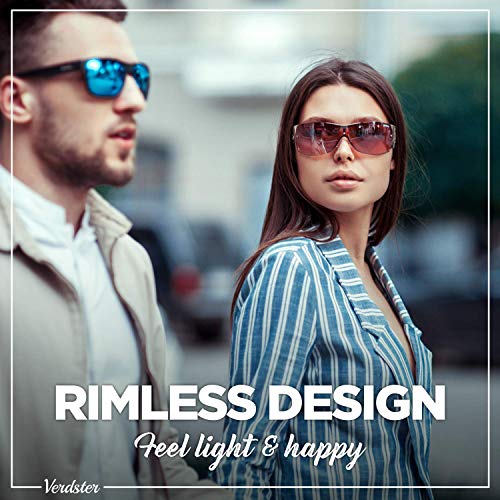 Verdster Gafas de Sol para Mujer Cosmo – Gafas de Sol Grandes para Mujer de Visera con Escudo - Montura Grandes Envolvente con Protección UV