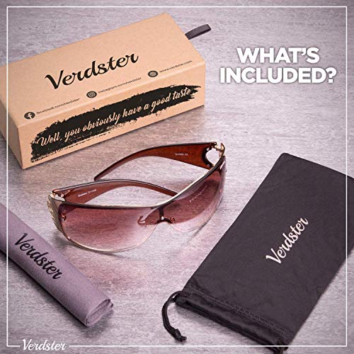 Verdster Gafas de Sol para Mujer Cosmo – Gafas de Sol Grandes para Mujer de Visera con Escudo - Montura Grandes Envolvente con Protección UV