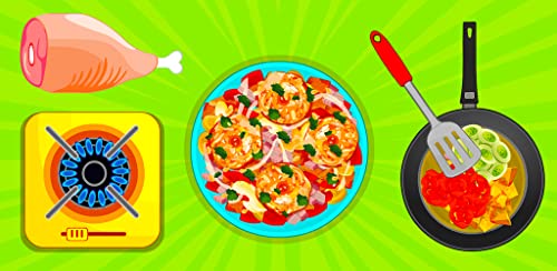 Verduras el pollo frito Ensalada - Juegos de Cocina