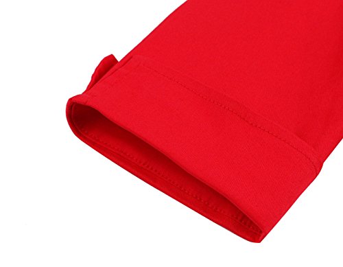 VERNASSA 50s Retro Vestidos, Vintage 3/4 Manga Audrey Retro Cinturón Retro 1950s Partido Cocktail Rockailly Swing Dress, Multicolor, S-4XL