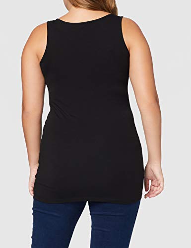 Vero Moda Vmmaxi My Soft Long Tank Top Noos Camiseta sin Mangas, Negro (Black), 40 (Talla del Fabricante: Large) para Mujer