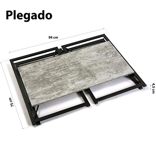 Versa Mesa Escritorio Ordenador despacho Plegable Jack 74 x 45 x 90 cm