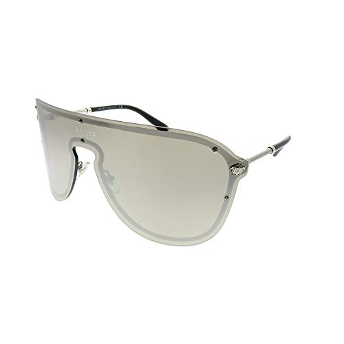 Versace 0Ve2180, Gafas de Sol para Mujer, Marrón (Silver/Grey), 58