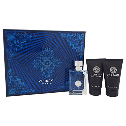 VERSACE POUR HOMME Eau De Toilette 50 ML+ SHOWER GEL 50 ML + SHAMPOO 50 ML SET