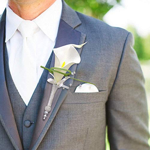 Veryhome 20 Unids Calla Lily Nupcial Ramo de Flores Artificial Flor de Látex Real Touch Home Party Decoración de La Boda