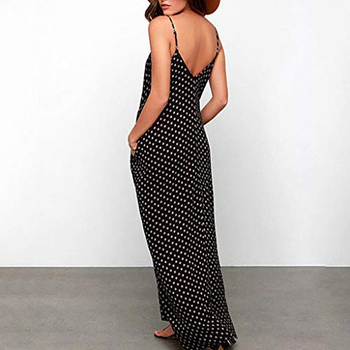 Vestidos para Mujer,Fiesta Vestido Verano Impresión Vestido de Noche Estampado Casual Sexys Cuello en v Vestidos Cortos Vestidos Bohemios Punto de Onda Falda de Playa vpass