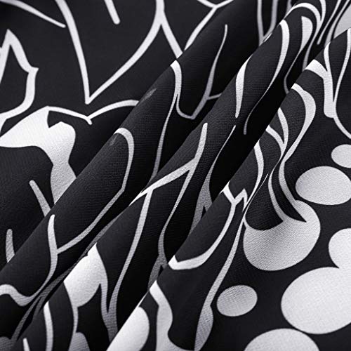 Vestidos para Mujer,Moda Tallas Grandes Fiesta Vestido Elegante Cuello en v Vestido de Noche Verano Punto de Onda Impresión Casual Vestidos Cortos Sexy Vestido sin Manga vpass