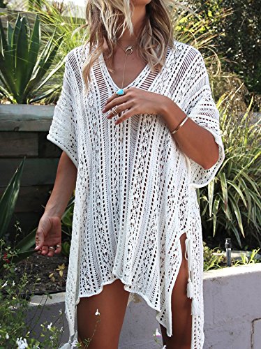 Vestidos Playa Bikini Mujer Pareo Kimono Blanco Vestir Verano Regalo