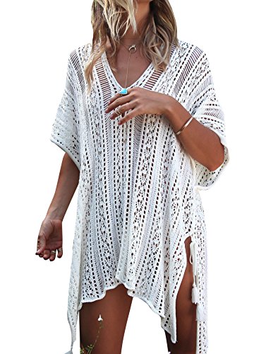 Vestidos Playa Bikini Mujer Pareo Kimono Blanco Vestir Verano Regalo