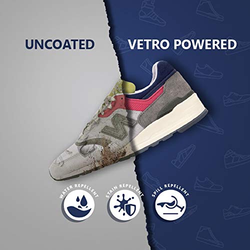 Vetro Power Calzado Protección Zapato Spray 100ml | Para ante, Nubuck, Cuero, Tela, Nylon, Sintéticos, Lona y Piel de Oveja Invisible, Inodoro y Ecológico (Paquete de 1)