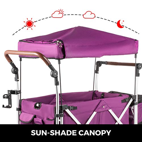 VEVOR Carrito Bebe Silla de Paseo Silla de Paseo Ligera Carro Bebe Cochecito de Bebé Carrito Bebé Silla de Paseo para Niños de 3-7 Años Color Morado