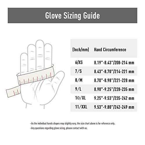 Vgo 10-Pares Guantes Nitrilo, Guantes de Jardinería y Guantes de Trabajo Multifuncionales (Azul, Talla 10/XL, NT2110)