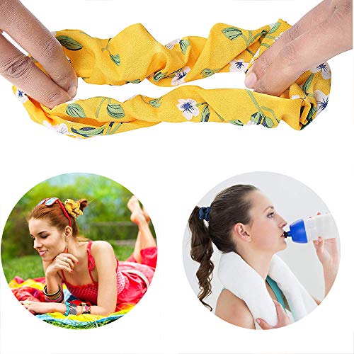 Viccess 20 Piezas Scrunchies Gasa,Scrunchies de Pelo Gomas de Pelo Scrunchies Multicolor de Gasa Accesorios para el Cabello