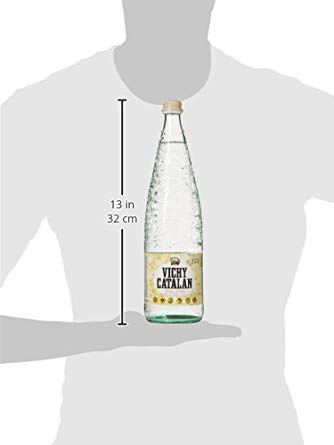 Vichy Catalán Agua Mineral con Gas botella cristal 1 litro - [Pack 12]