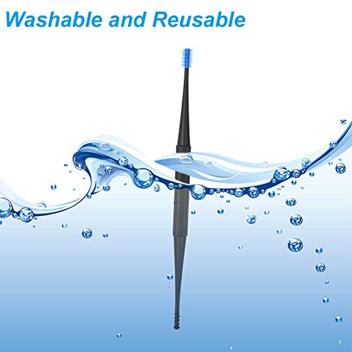 Vicloon Limpiador de Oídos, 5 Piezas Removedor de Cera de Oído con Caja de Almacenamiento y Cepillo de Limpieza, Limpieza Cerumen Oído para Bebés, Jóvenes y Adolescentes Adultos