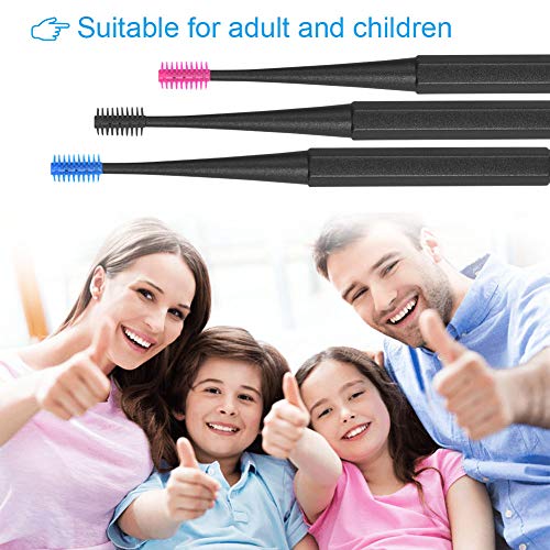 Vicloon Limpiador de Oídos, 5 Piezas Removedor de Cera de Oído con Caja de Almacenamiento y Cepillo de Limpieza, Limpieza Cerumen Oído para Bebés, Jóvenes y Adolescentes Adultos