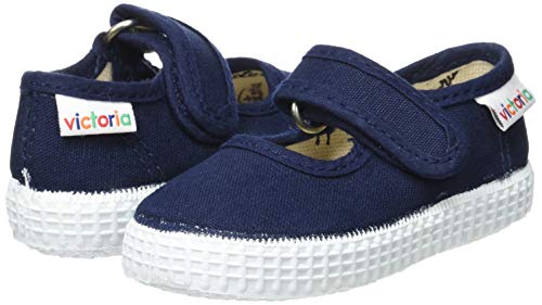 Victoria 1915 Velcro Lona, Zapatillas Unisex Niños, Azul (Marino 30), 25 EU