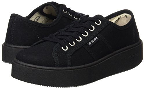 Victoria Basket Lona Piso Negro, Zapatillas Unisex Adulto, Negro, 38