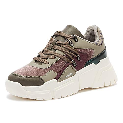 VICTORIA Totem Pelo Zapatillas Moda Mujeres Morado - 37 - Zapatillas Bajas