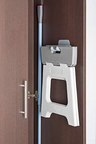 VIGAR Colgador Multiusos Doble Gancho Compact Gris Claro, Blanco, 11,6 x 7,5 x 7,5