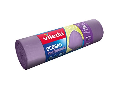 Vileda 152528 Bolsa de Basura perfumada, Lila, 55x55 cm, 15 Unidades