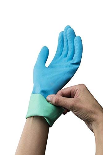 Vileda Comfort and Care - Guantes de goma con loción de manzanilla (talla M, 1 par)