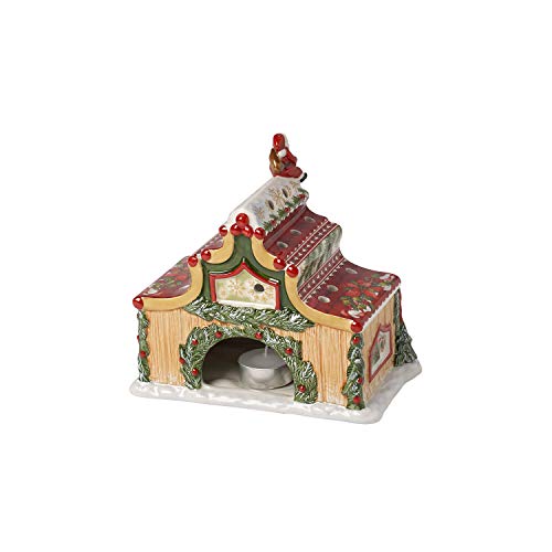 Villeroy & Boch North Pole Express Farolillo Casa de Papá Noel, Porcelana, Colorido