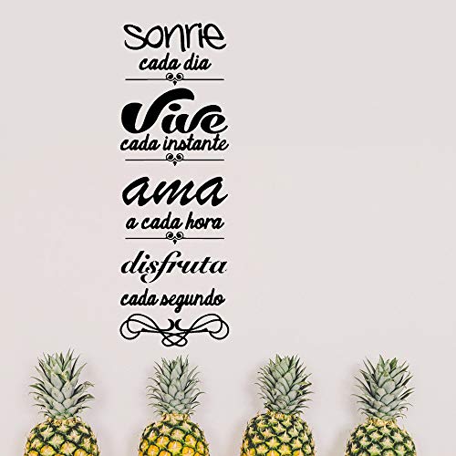 VINFUTUR Pegatinas Pared Decorativas Frases Español, 2 Juego de Pegatinas Citas Inspiradoras Vinilos Pared Frases Positivas Motivadoras Wall Stickers Letras para Dormitorio Hogar