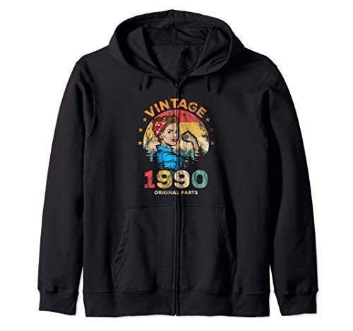 Vintage 1990 Celebración fiesta sorpresa 30º cumpleaños Sudadera con Capucha