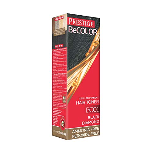 Vips Prestige - BeColor Tinte Semi Permanente Color Diamante Negro BC01, Sin Amoniaco Sin Peroxide