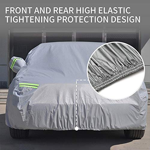 VISLONE - Cubierta para coche con capas avanzadas de material para exteriores, protección UV, impermeable, para coche, invierno y verano (M)