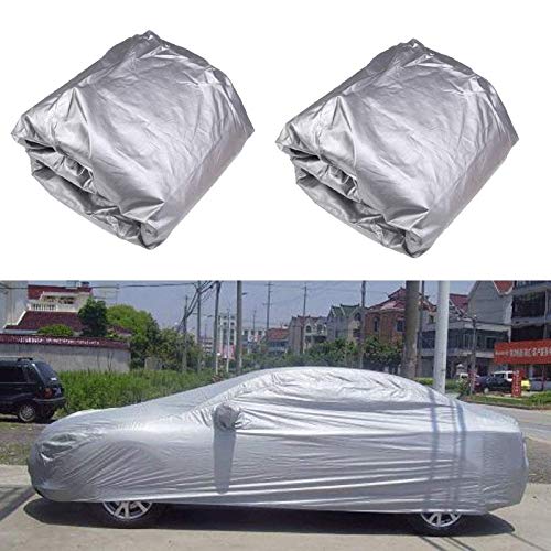 VISLONE Funda para Coche, Cubierta para Coche Impermeable a Prueba de Polvo Anti-UV Protector Solar Protección al Calor Anti-arañazos Sedán Tamaño Completo(5.3 * 2.0 * 1.5m)