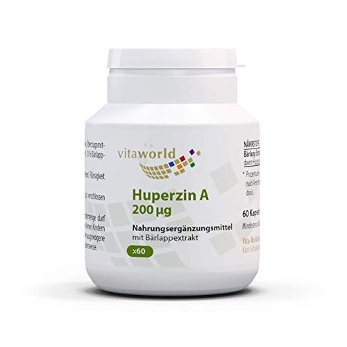 Vita World Huperzin A 200 µg 60 Cápsulas vegetales Made in Germany