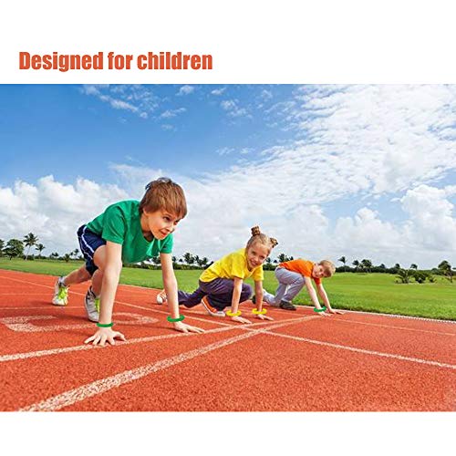 Vitalite - Juego de 100 pulseras de silicona para niños, Rojo