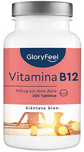 Vitamina B12 Complex Vegana - 1000mcg por Tableta - Suministro para 14 Meses - Metilcobalamina, Hidroxocobalamina y Adenosilcobalamina+Ácido fólico - Reducción Cansancio/Formación Glóbulos Rojos