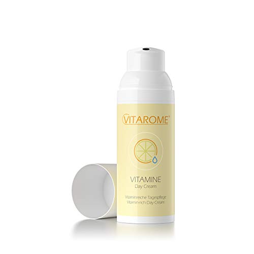 Vitarome - Crema de día VITAMINE para 24 horas de protección contra el envejecimiento prematuro y la radiación UV, sin parabenos, 50 ml