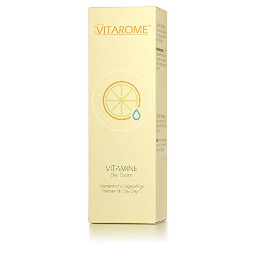 Vitarome - Crema de día VITAMINE para 24 horas de protección contra el envejecimiento prematuro y la radiación UV, sin parabenos, 50 ml