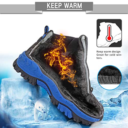 VITIKE VTKZapatos de Senderismo Niño Zapatos de Botas de Invierno para Niños Botas de Senderismo Cálido Forro Botas de Montaña Deportiva Cómoda Niño al Aire Libre Senderismo Trekking Zapatos