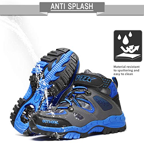 VITIKE VTKZapatos de Senderismo Niño Zapatos de Botas de Invierno para Niños Botas de Senderismo Cálido Forro Botas de Montaña Deportiva Cómoda Niño al Aire Libre Senderismo Trekking Zapatos